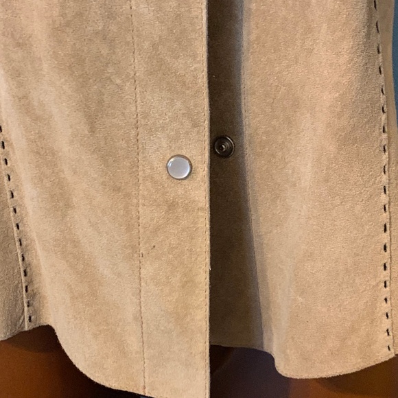 KAREN KANE LEATHER BLOUSE - SZ S ⭐ FANCY - Picture 4 of 8